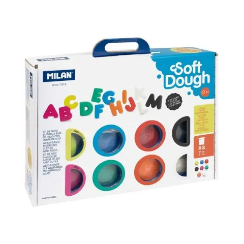 Pastă de modelaj Milan Soft Dough - Set Litere