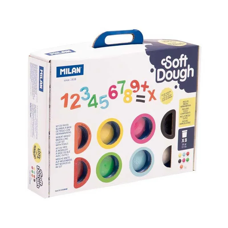 Pastă de modelaj Milan Soft Dough - Set Cifre