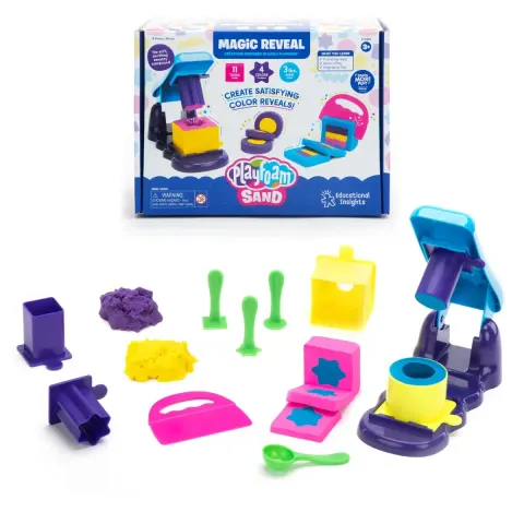 Set de nisip colorat magic Learning Resources, cu instrumente