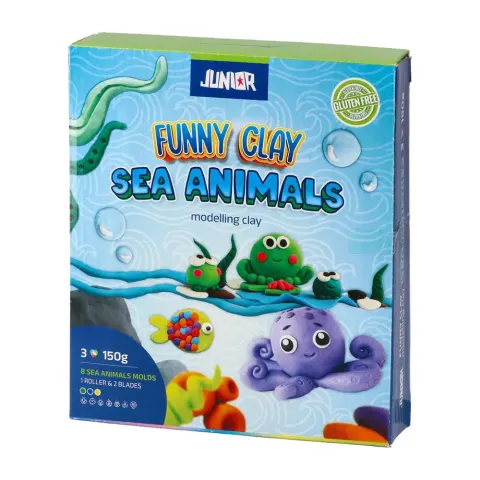 Set de modelaj Junior Funny Clay, animale marine