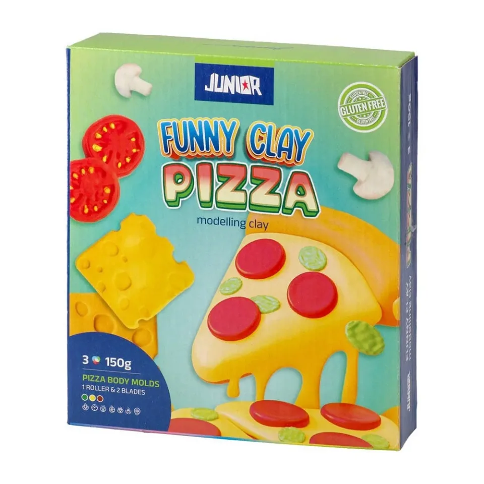 Set de modelaj Junior Funny Clay, pizza