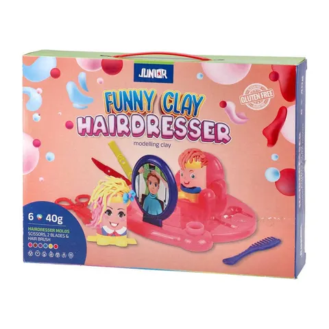 Set de modelaj Junior Funny Clay, coafor