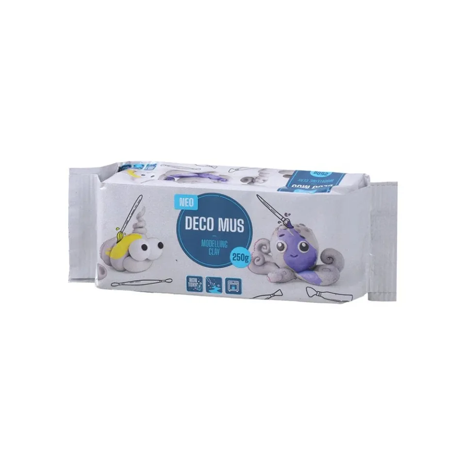 Pastă de modelaj Sazio Deco Mus, 250 g, alb