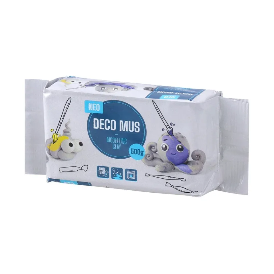 Pastă de modelaj Sazio Deco Mus, 500 g, alb