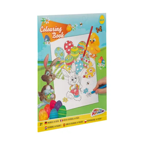 Carte de colorat Moxy cu motive de Paște, A4, 64 pagini