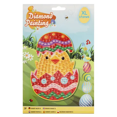 Pictură cu diamante Moxy – Pui în ou, A5