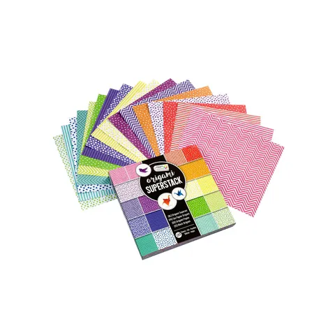 Craft ID Hârtie pentru origami, 15 x 15 cm, 70 g/m2, 180 coli