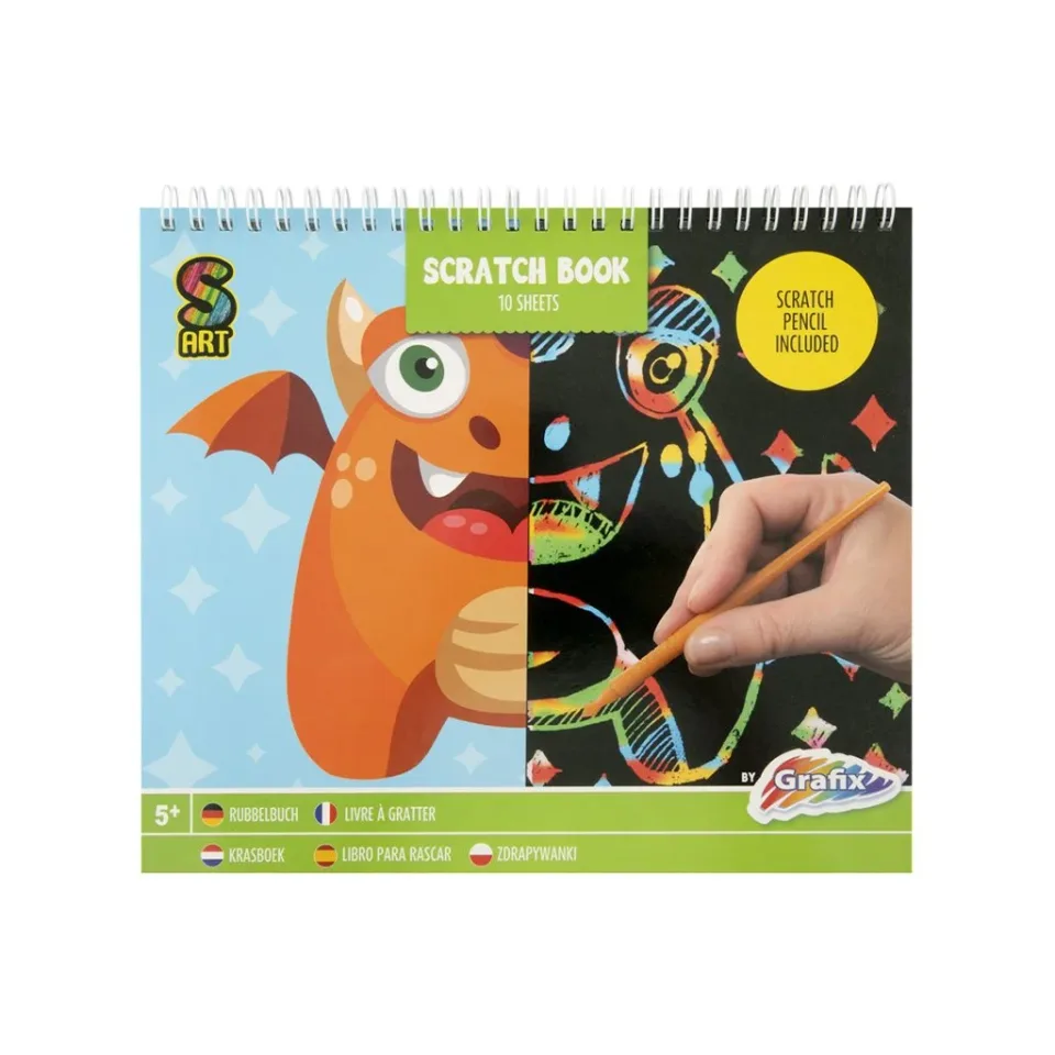 Moxy Carte de răzuit Monstru, 10 coli