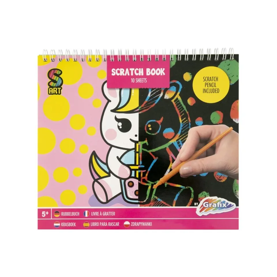 Moxy Carte de răzuit Unicorn, 10 coli