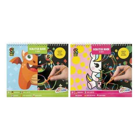 Moxy Carte de răzuit, 10 coli, asortat, 48 buc.