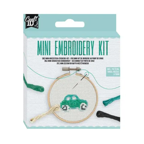 Craft ID Set de broderie Mașină, mini, 12.5 x 10 cm