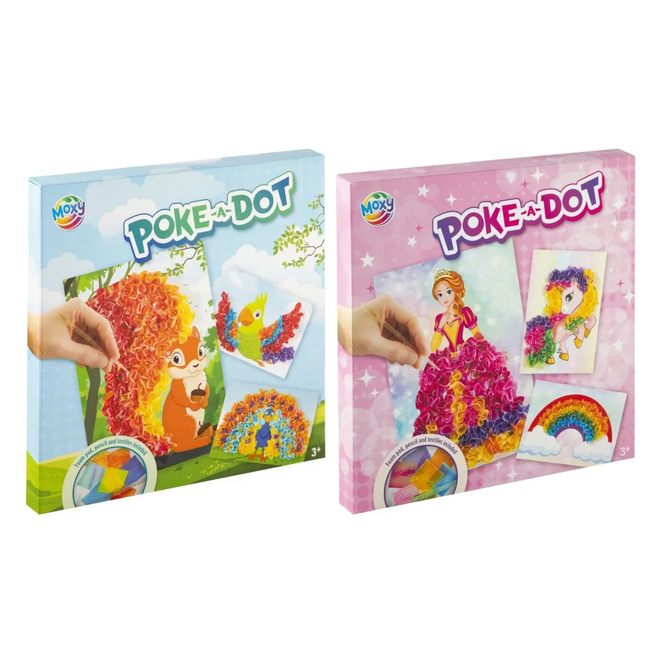 Moxy Set creativ Poke-a-Dot, asortat, 24 buc.