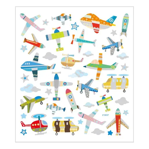 Creativ Company Abțibilduri Avioane și elicoptere, 15 x 16.5 cm, 1 coală