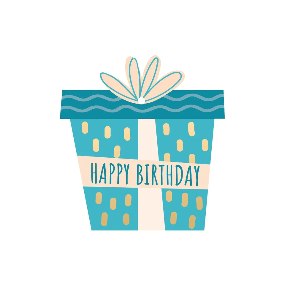 Gespaensterwald Etichetă cadou Happy Birthday