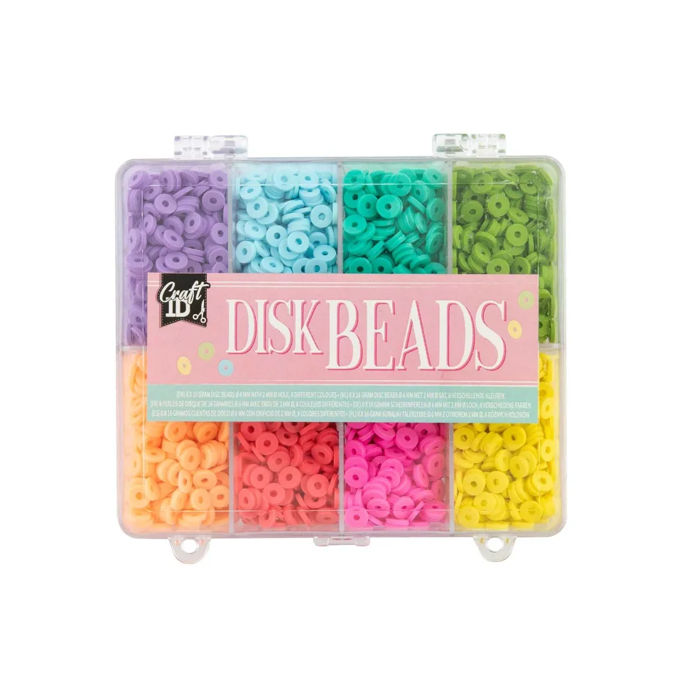 Craft ID Pietre, 6 mm, 8 culori, în cutie