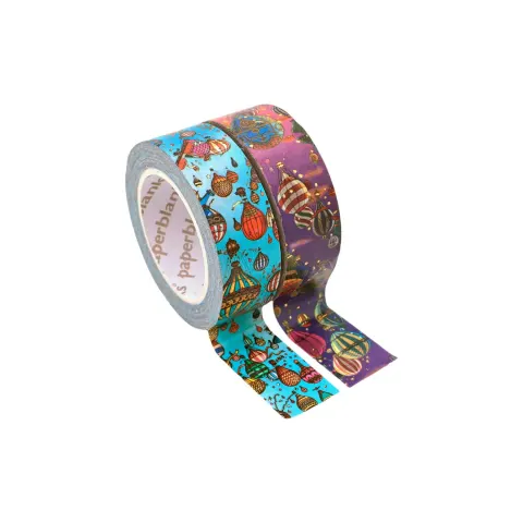 Paperblanks Bandă adezivă washi Balloon Festival/Sunset Ride, decorativă