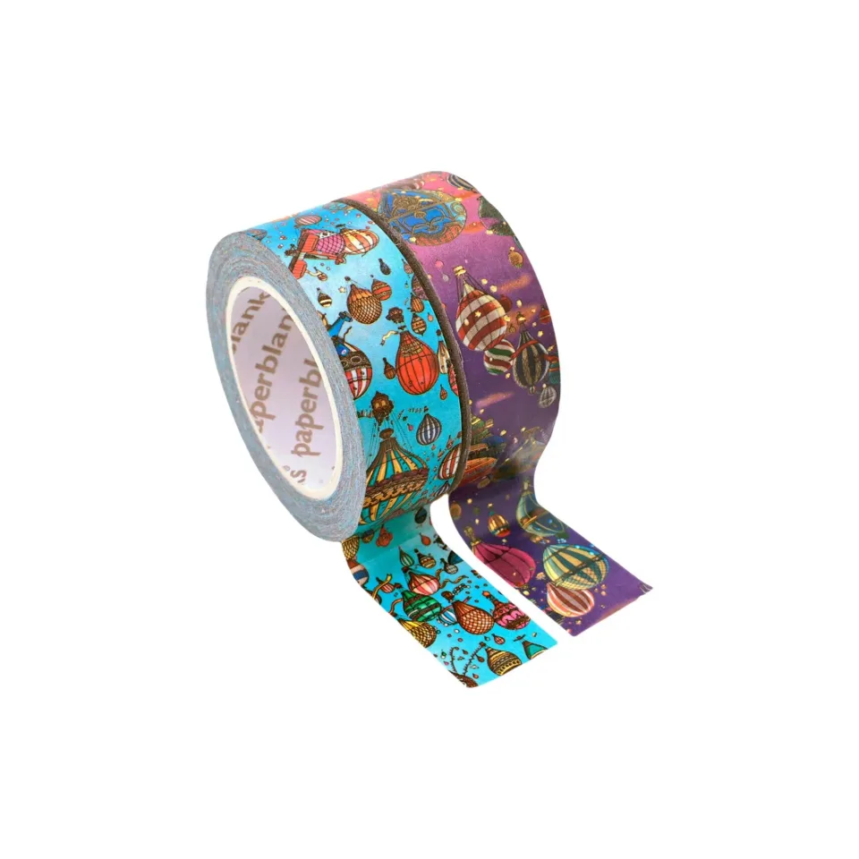 Paperblanks Bandă adezivă washi Balloon Festival/Sunset Ride, decorativă