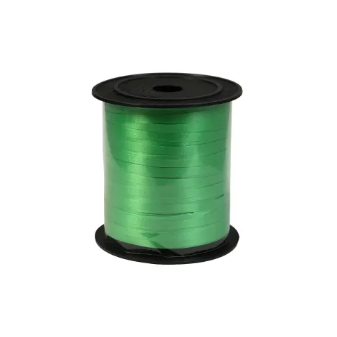 Panglică decorativă, lucioasă, 0.5 cm ? 200 m, verde