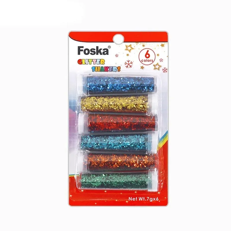 Foska Set de sclipici, 6 culori