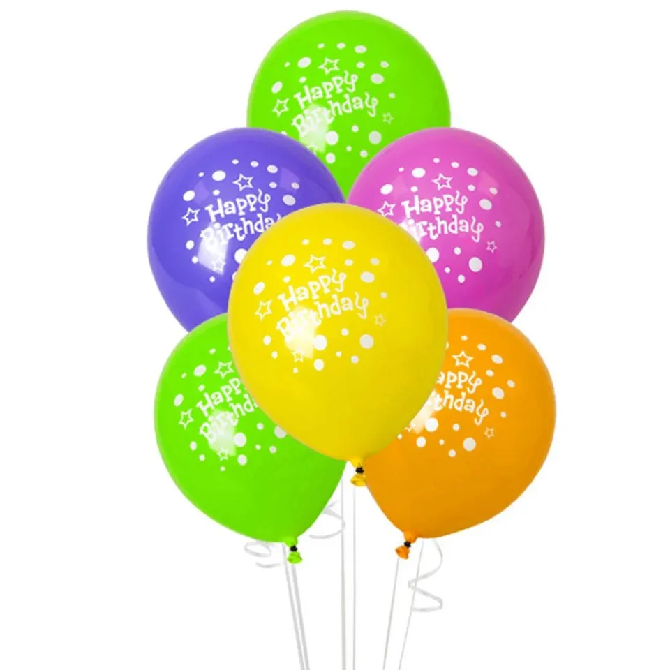 Festa Baloane, imprimeu „Happy Birthday”, 8 buc.