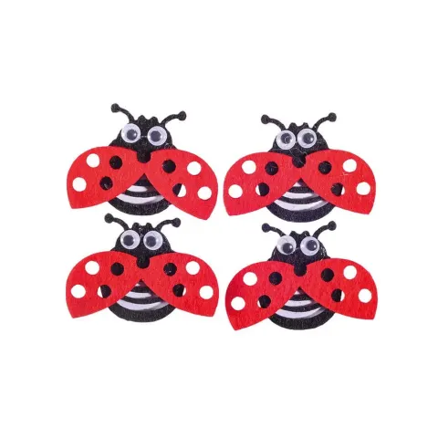 Buburuze din fetru pentru decorare Junior, 4 buc.