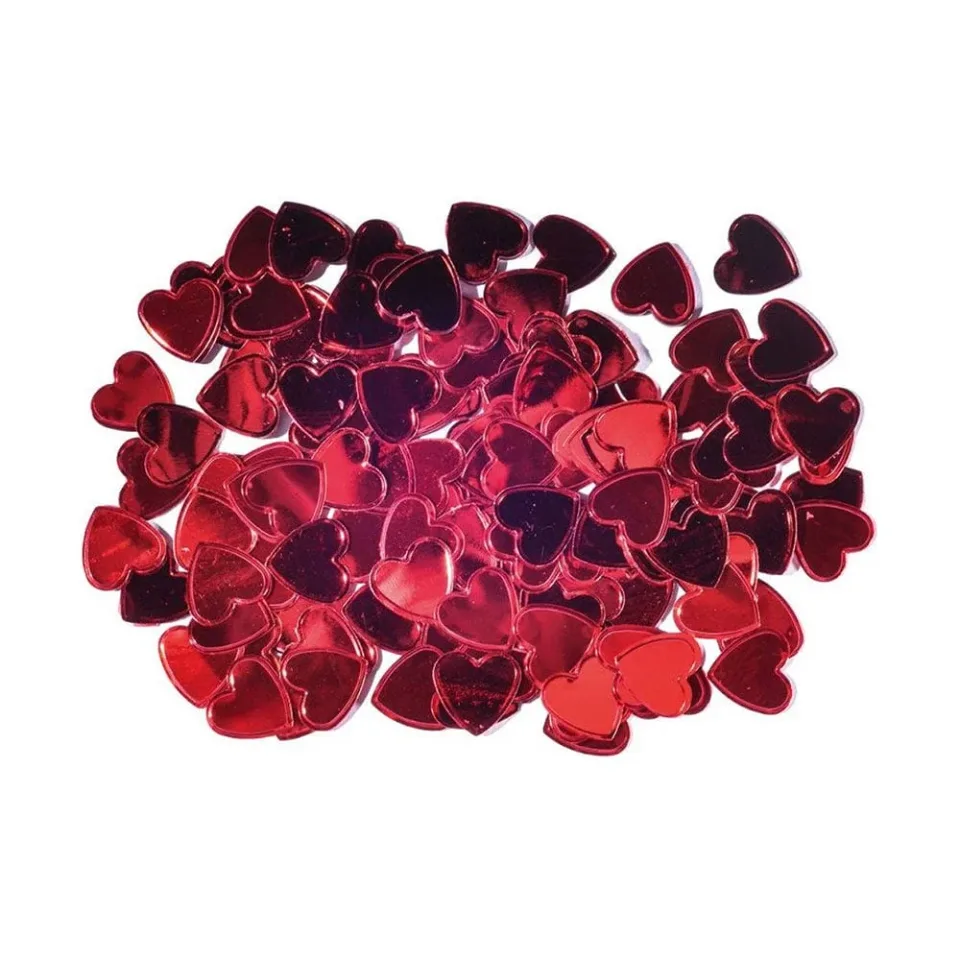 Confetti inimioare Junior, roșu, 15 x 15 mm, 14 g