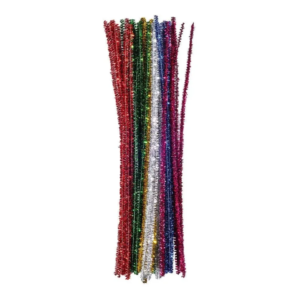 Panglică decorativă Junior, pluș cu sclipici, 30 cm, 25 buc.