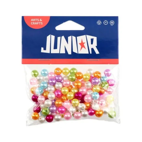 Perle decorative Junior, 8 mm, 30 g, multicolore