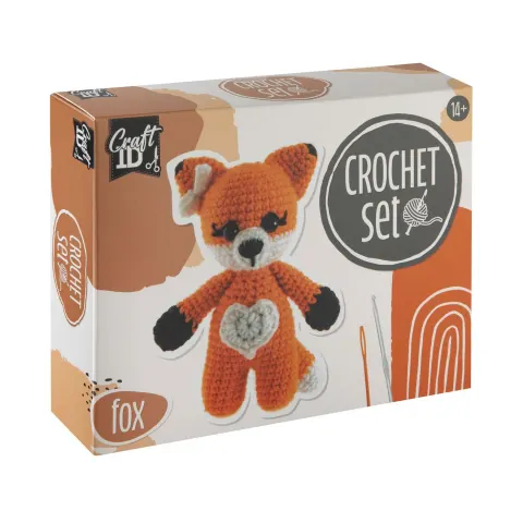 Kit de croșetat Craft ID Vulpe, 13 × 8.5 × 17 cm