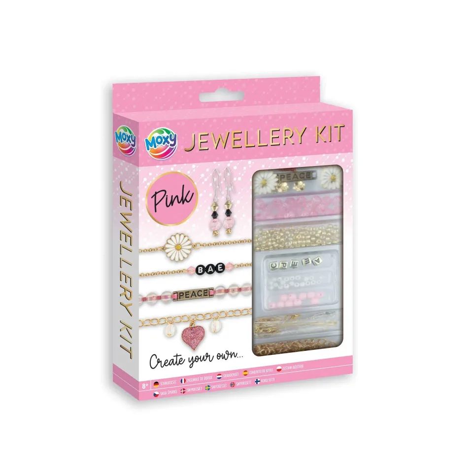 Moxy Set creație bijuterii, roz
