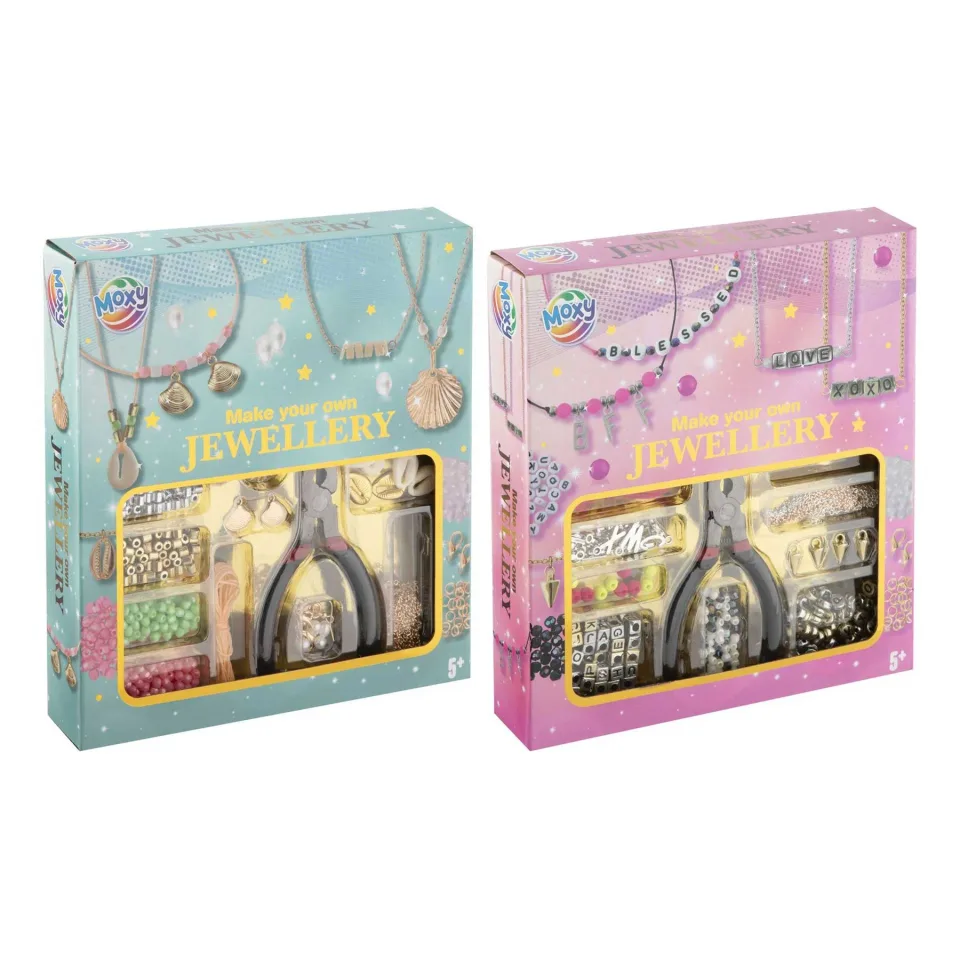 Moxy Set creație bijuterii, cu clește inclus, asortat, 12 buc.