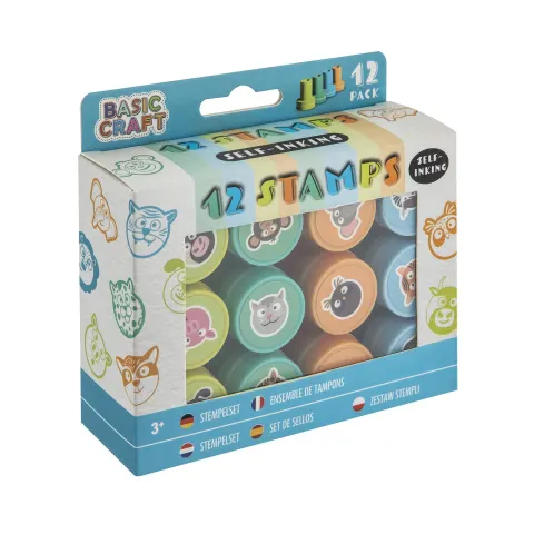 Moxy Set ștampile, 12 buc., albastru