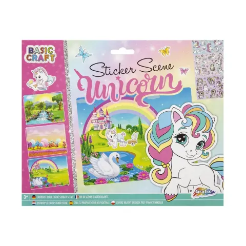 Moxy Abțibilduri Unicorn, 3 scene, 27 x 21 cm