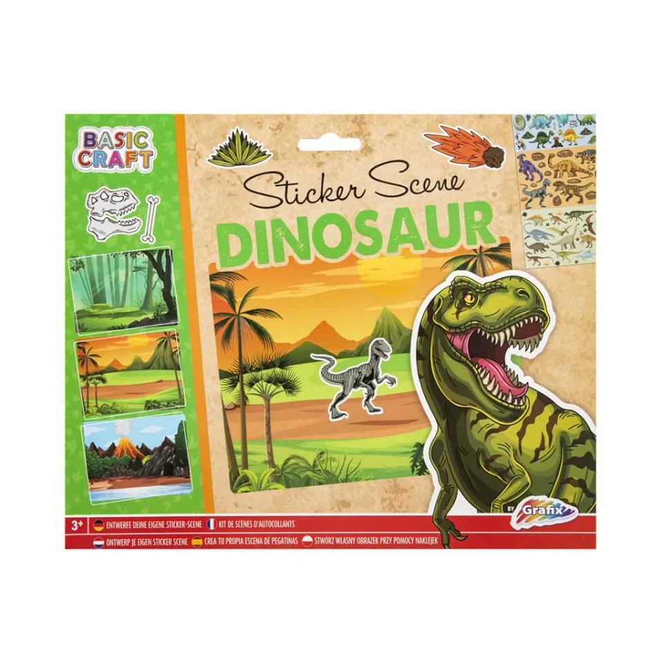 Moxy Abțibilduri Dinozaur, 3 peisaje, 27 x 21 cm