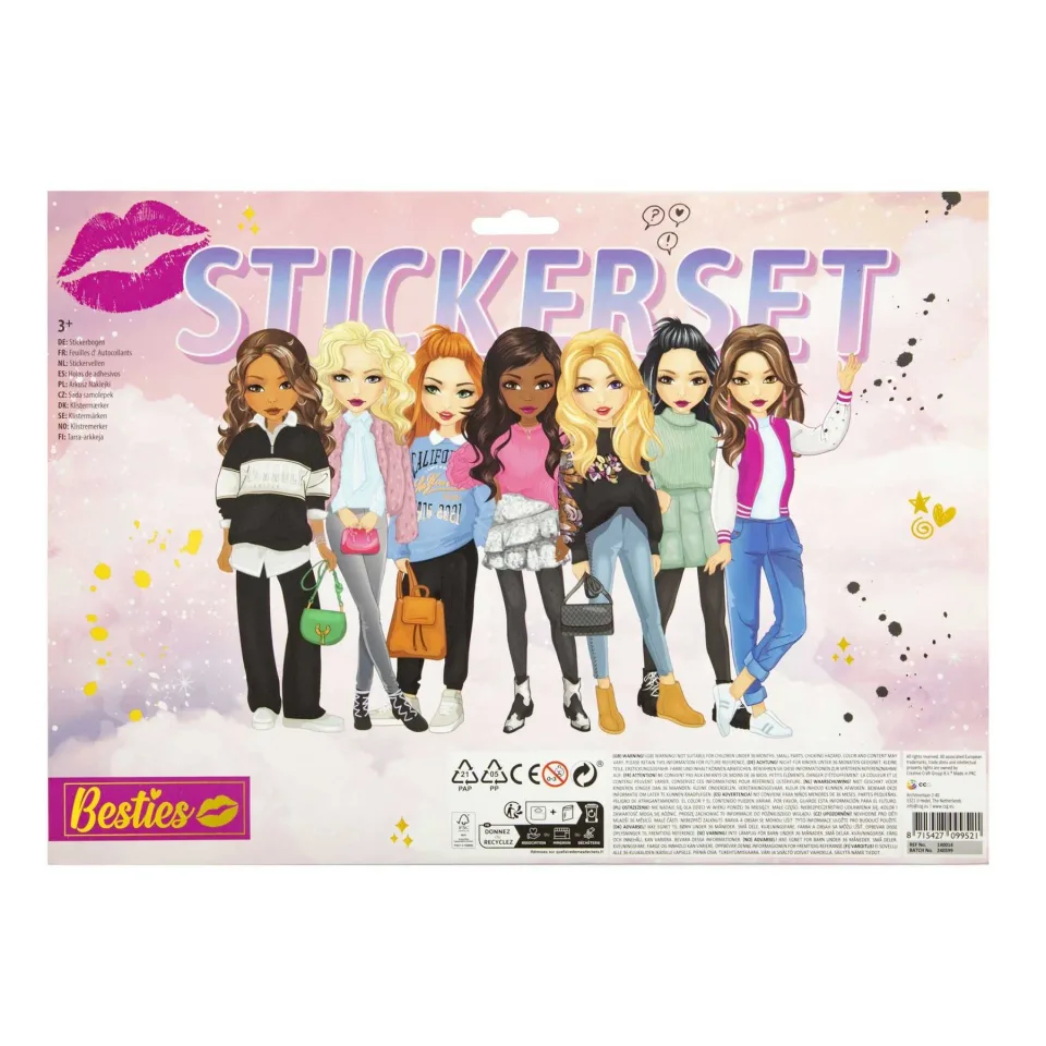 Moxy Set de abțibilduri Besties, peste 300 buc.