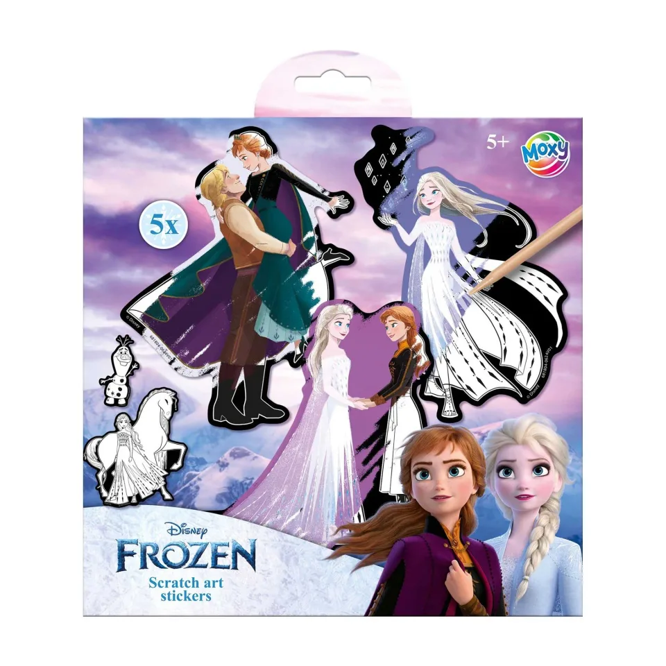 Moxy Abțibilduri răzuibile Frozen, 5 buc.