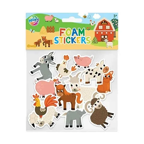 Moxy Abțibilduri Animale de fermă, din spumă