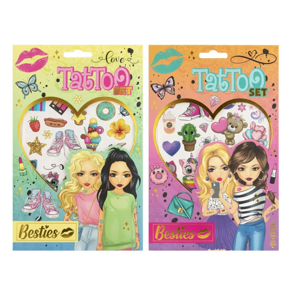 Moxy Set de tatuaje Besties, asortate, 48 buc.