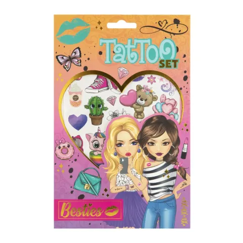 Moxy Set de tatuaje Besties, albastru