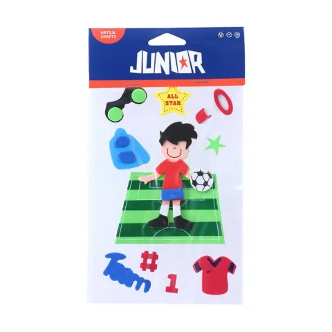 Junior Abțibilduri 3D din spumă, fotbal
