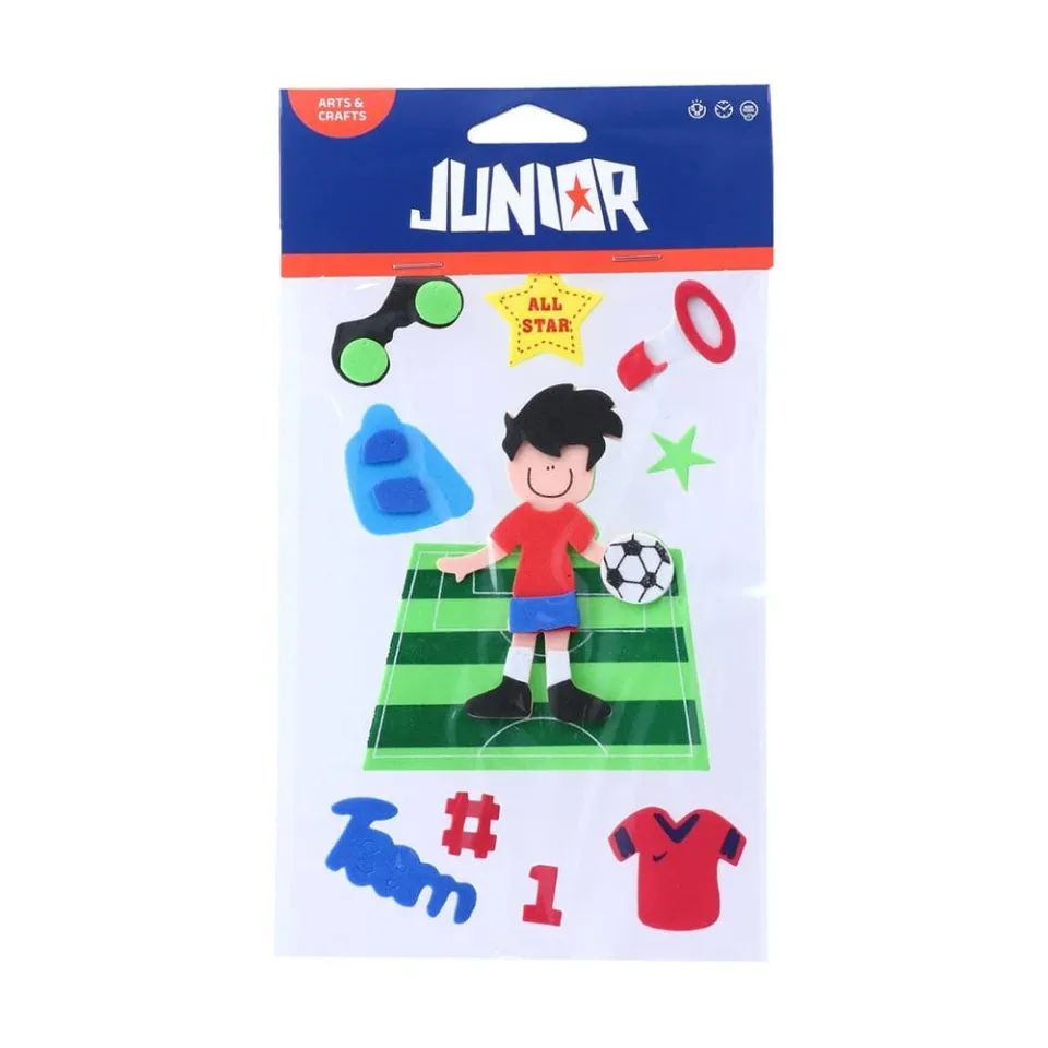 Junior Abțibilduri 3D din spumă, fotbal
