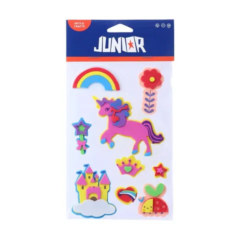 Junior Abțibilduri 3D din spumă, unicorn