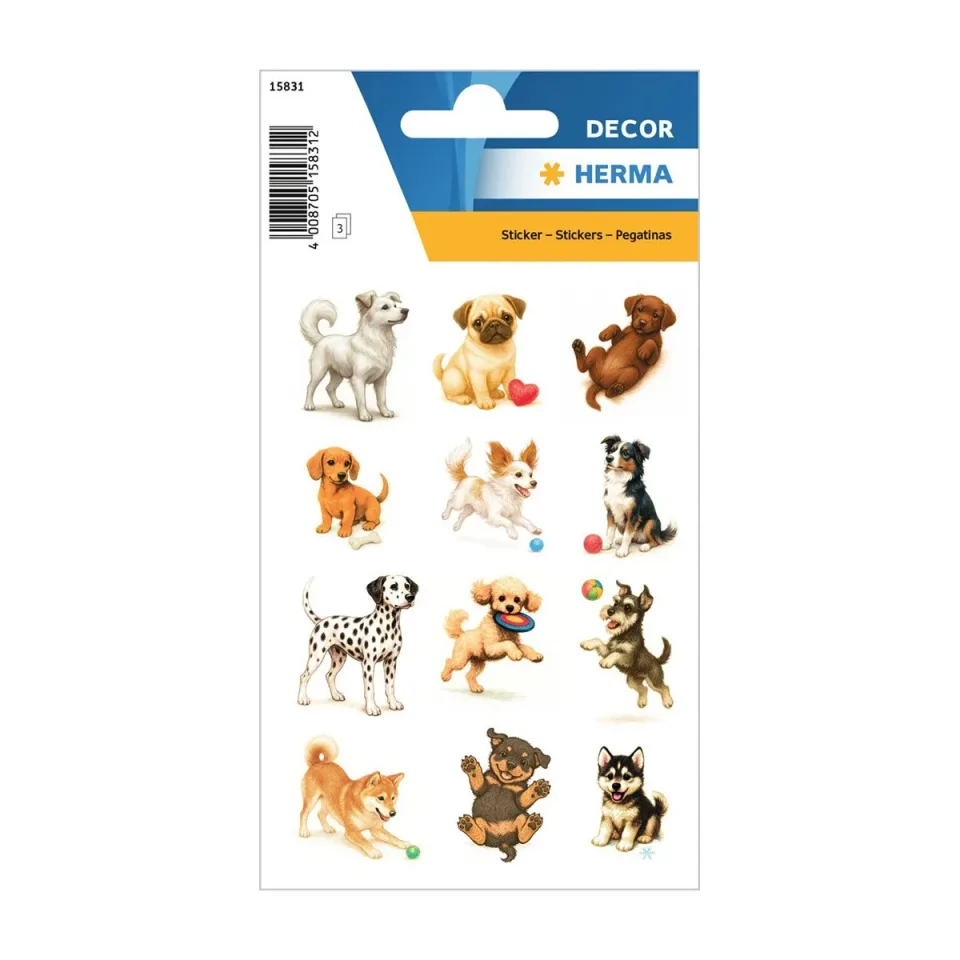 Herma Abțibilduri Câini, 36 buc.