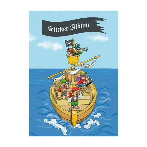Herma Album cu abțibilduri Aventură de pirați, 16 pagini