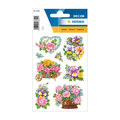Herma Abțibilduri Flori, 24 buc.