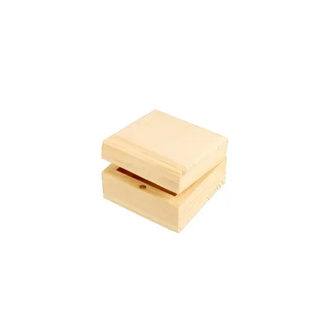 Creativ Company Cutie de bijuterii, din lemn, 6 x 6 x 3.5 cm