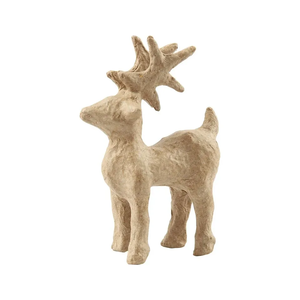 Figurină decorativă Creativ Company Cerb, papier-mâché, 12.8 cm