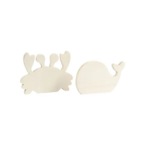 Figurine Creativ Company Crab și Balena, lemn