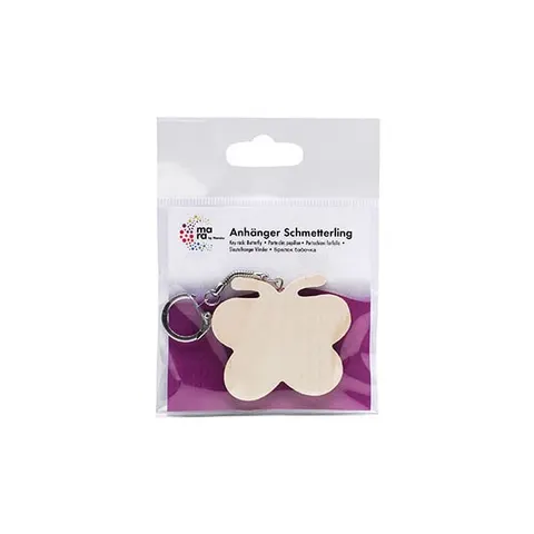 Breloc Marabu Fluture, pentru decorare, lemn