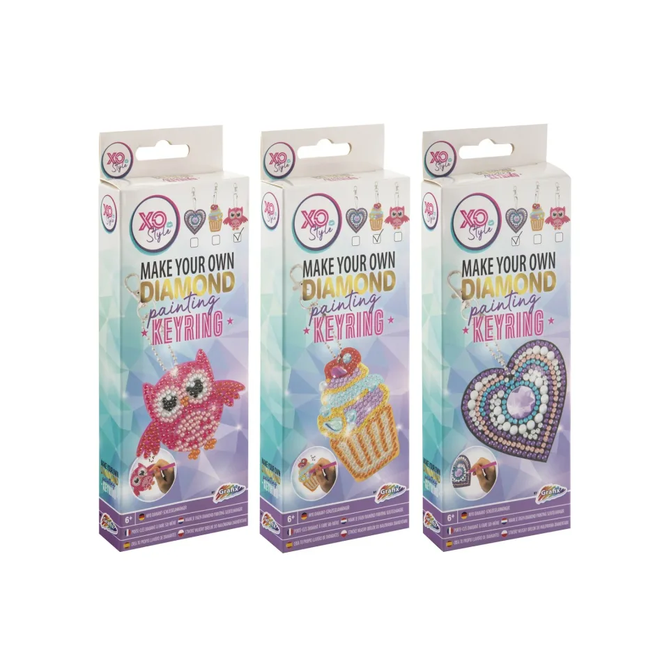Moxy Set pentru Pictură cu Mărgele pentru Breloc, asortat, 48 buc.